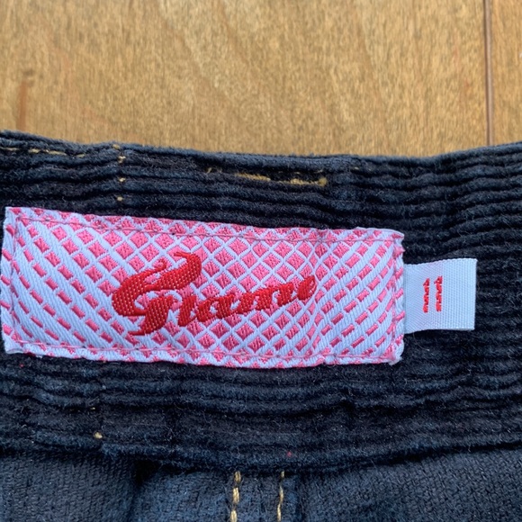 Corderoy Dark Blue Mid-Rise Vintage Flared Jeans - Picture 4 of 5